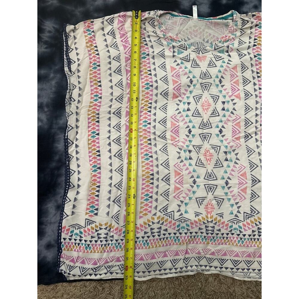 Xhilaration Geometric Pattern Poncho - Picture 6 of 7